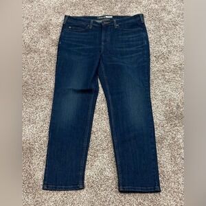 CARHARTT Women's‎ Dark Blue Slim Fit Tapered Jeans 14S Rugged Flex